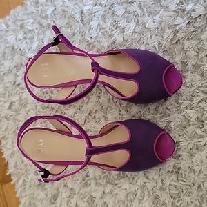 Size 7 Elle purple heels